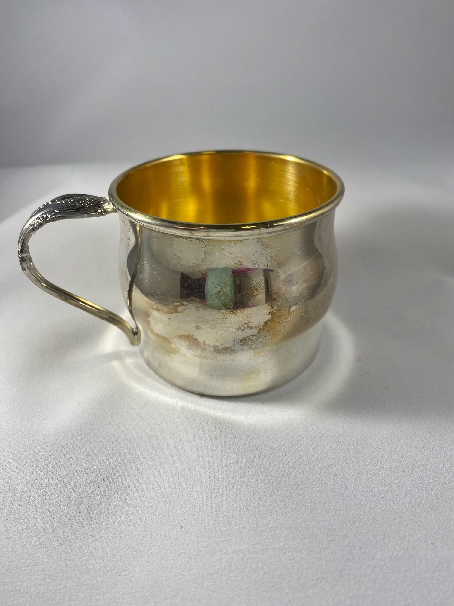 Lot 218: Silver Plated Baby Cup